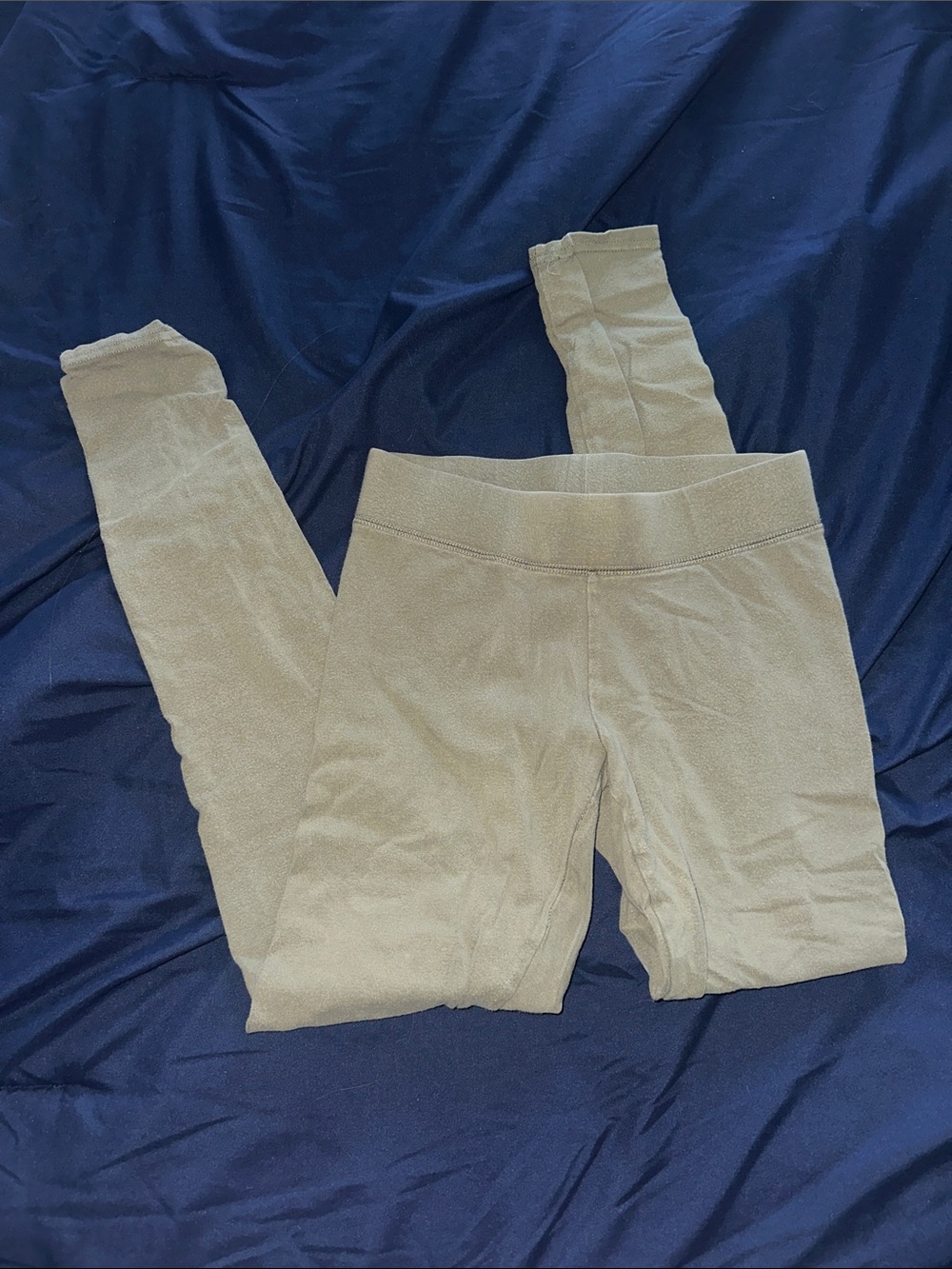 Army Green Cotton Leggings - Comfortable Everyday Bottoms